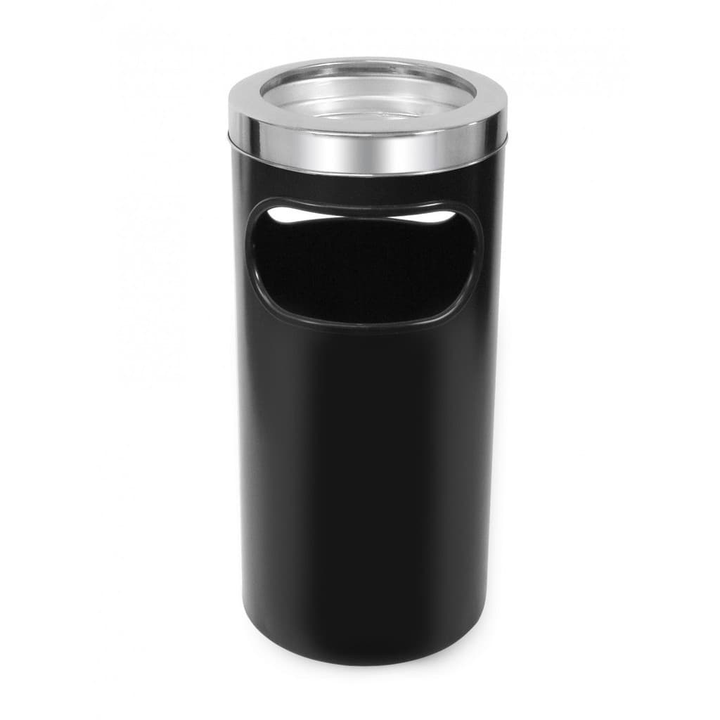 LIXEIRA PLÁSTICO COM ARO EM AÇO INOX 22L