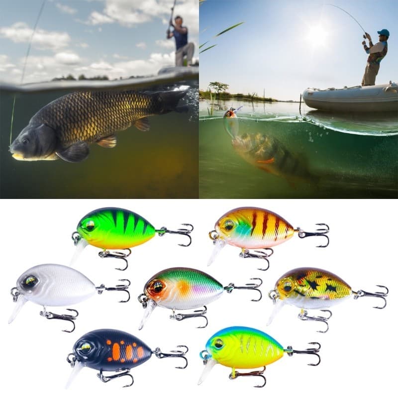 XI Minnow Isca De Pesca Topwaters Wobbler Artificial Iscas Duras Artificiais