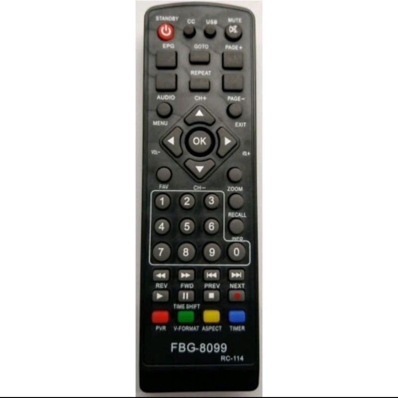 Controle Remoto de Conversor Digital Lenoxx RC-114 Cód FBG 8099
