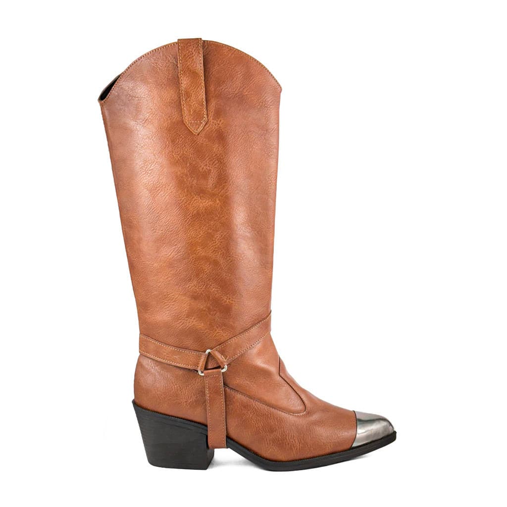 Bota Montaria Country Texana 2 Em 1 Ziper Rodeio Bico Fino