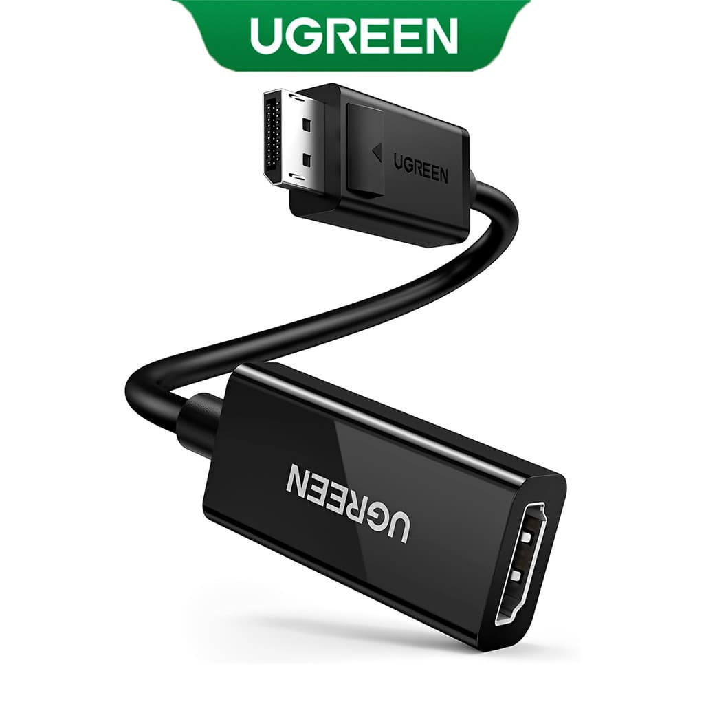 UGREEN Adaptador Displayport para Hdmi Fêmea 4k 2k/60Hz Preto