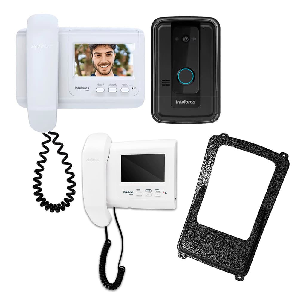 Vídeo Interfone Ivr 4, Protetor E Extensão Vídeo Intelbras