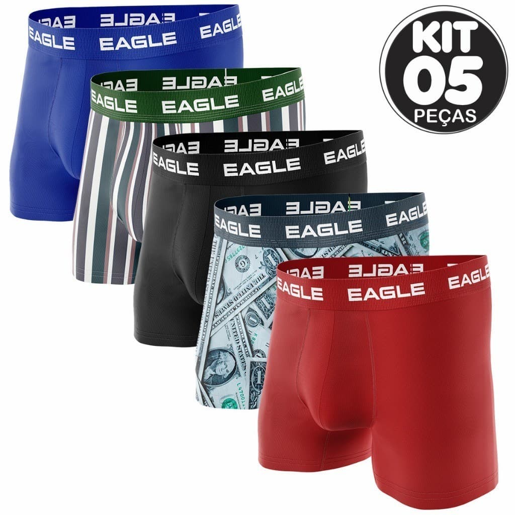 KIT  5 UNIDADES BOX POLIESTER ADULTO - SORTIDO