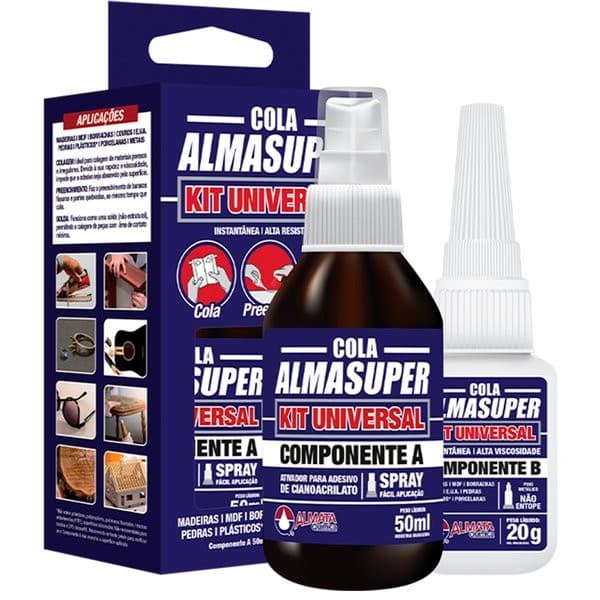 Kit Universal Cola, Solda e Preenche AlmaSuper Almata