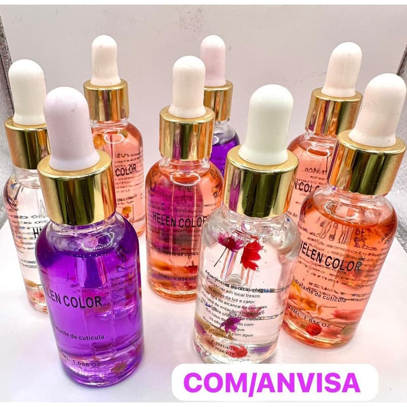 Óleo Hidratante Com Flores Secas Para Cutícula Helen Color C/30ml