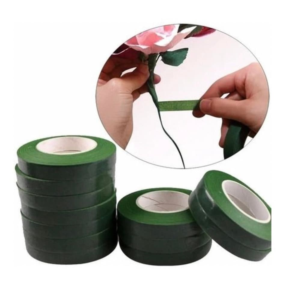 FITA FLORAL PARA ARTESANATO COR: VERDE - UNIDADE