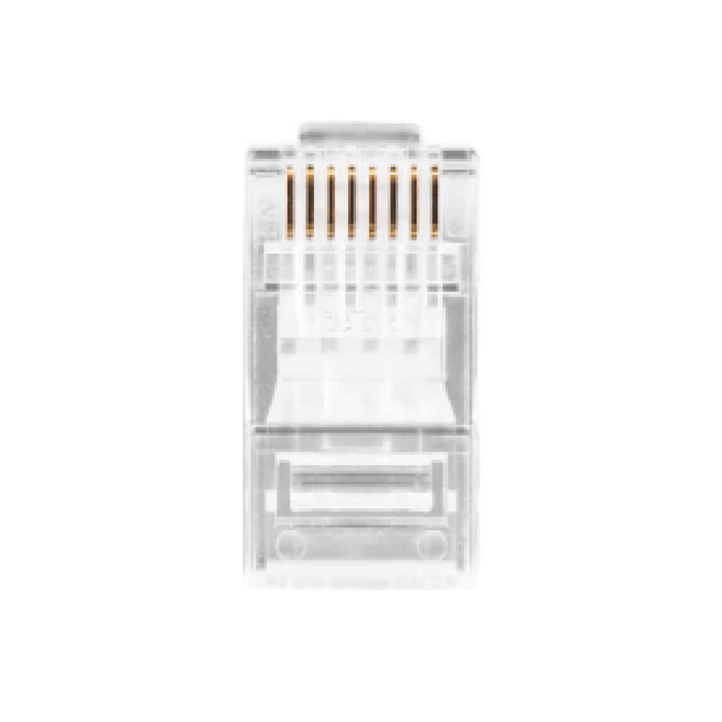 Plug RJ 45 50 peças Conex 1000 Cabeamento Rede Cat 5e