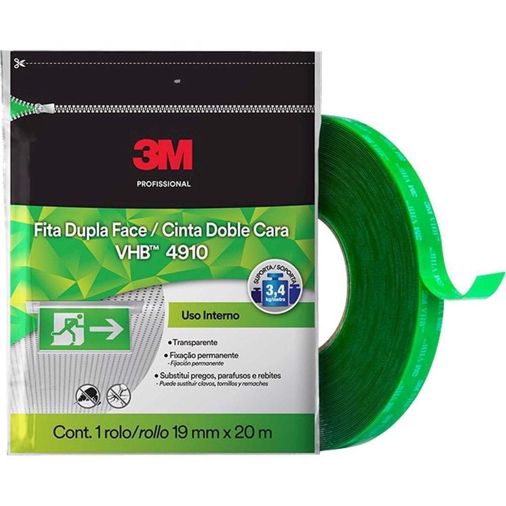 Fita Dupla Face VHB 19mm x 20m - 3M