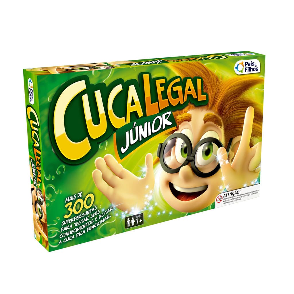 Tabuleiro Cuca Legal Junior Jogo De Perguntas E Respostas 300 Perguntas De Para Testar Conhecimento