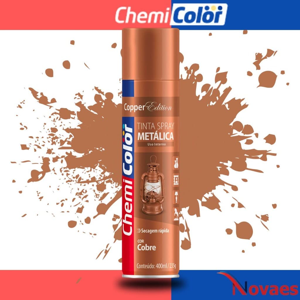 Tinta Spray Chemicolor Cobre Metálico 400ml Profissional