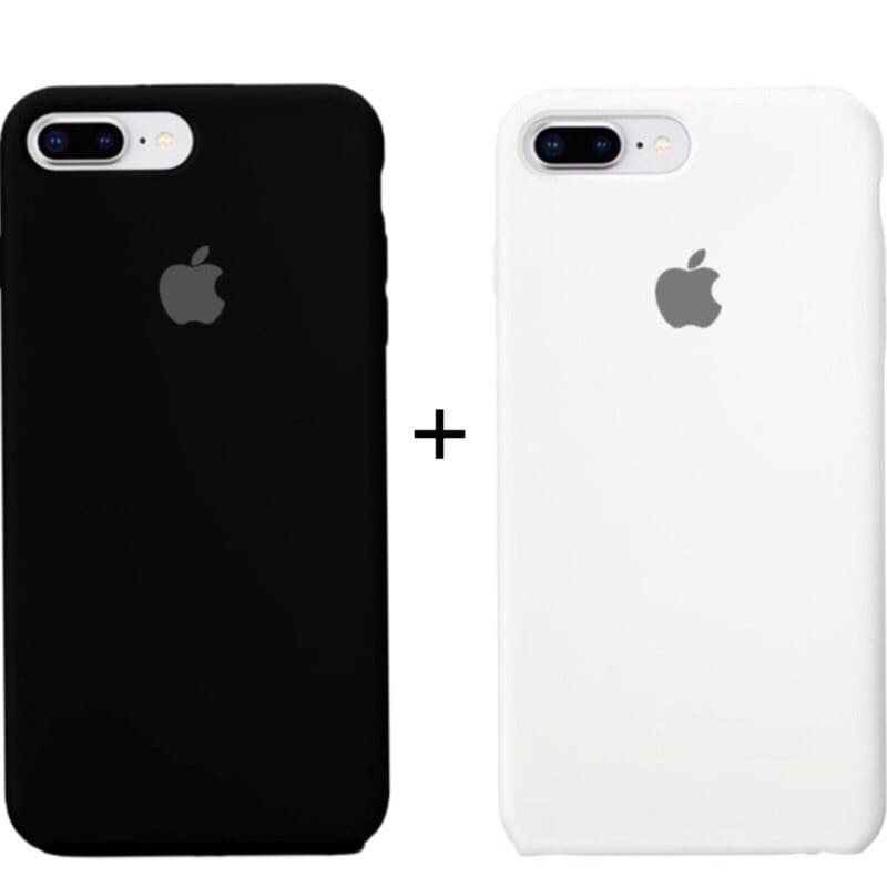 Kit 2 unidades (com 2capa) Capinha Case Aveludada Para iPhone 7 Plus / 8 Plus