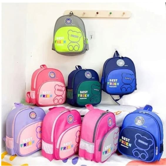 Mochila Escolar Infantil Ajustável Com Desenho de Animal