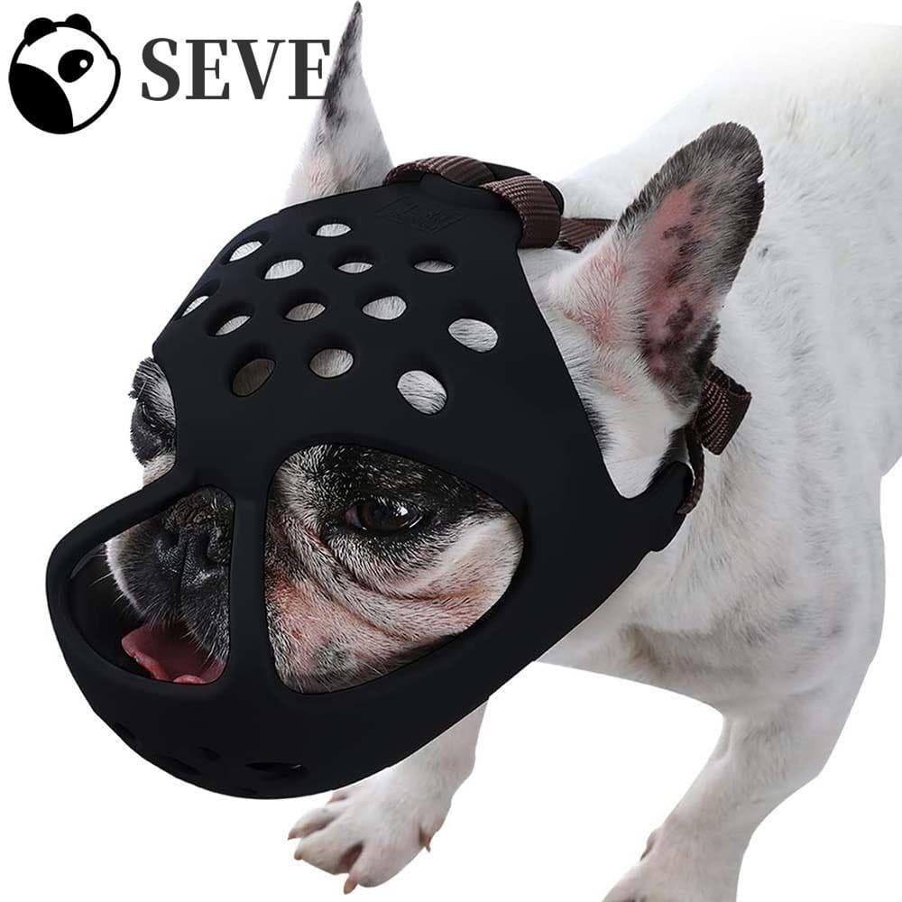 SEVE Focinho De Cachorro Para Cães Pequenos , Médios E Grandes , Buldogues Franceses Macios , Acessórios Respiráveis Ani