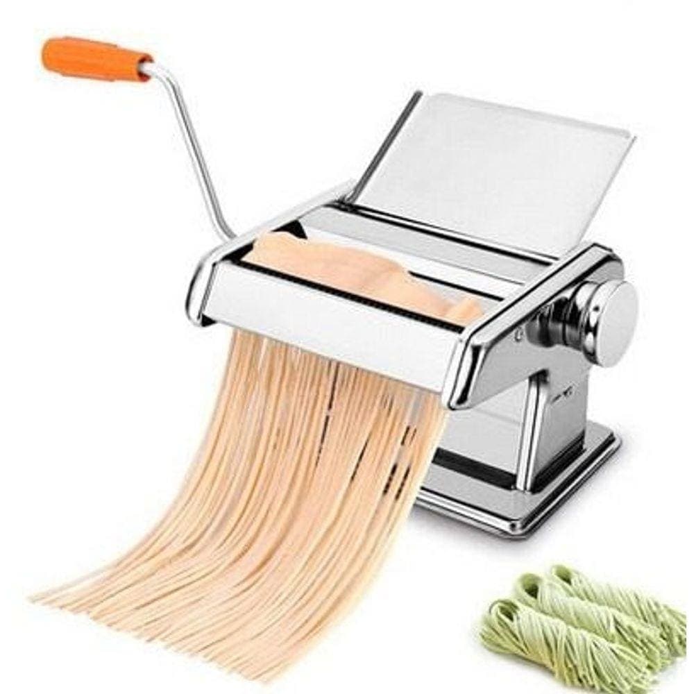 Máquina Macarrão 3 Massas Cilindro Inox Lasanha Fettuccine MASSA