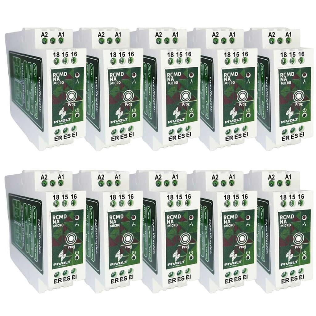 Kit 10 Relés De Comando Micro Inteligente NA (RCMD NA MICRO) Pivolt