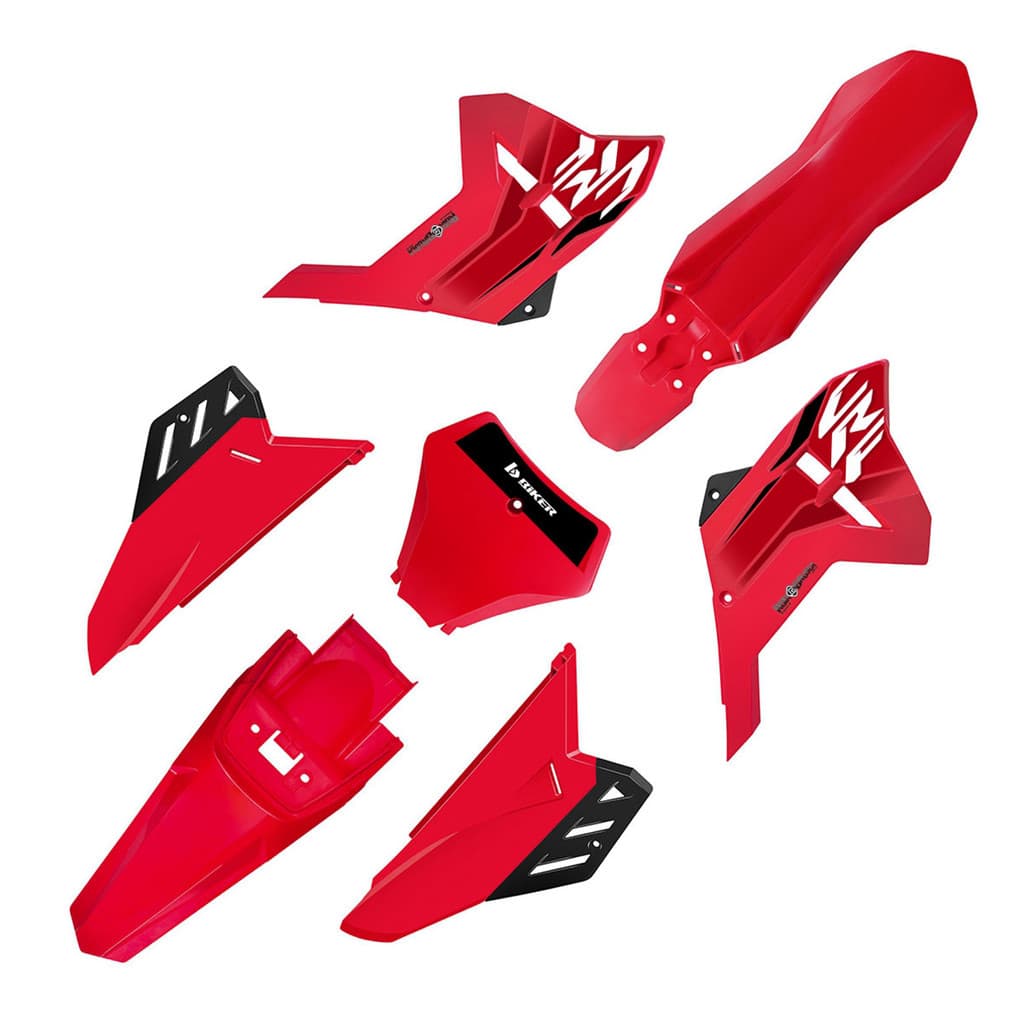 Kit Plástico Carenagem Biker My25 C/ Adesivo Take Crf 230 2008 a 2021