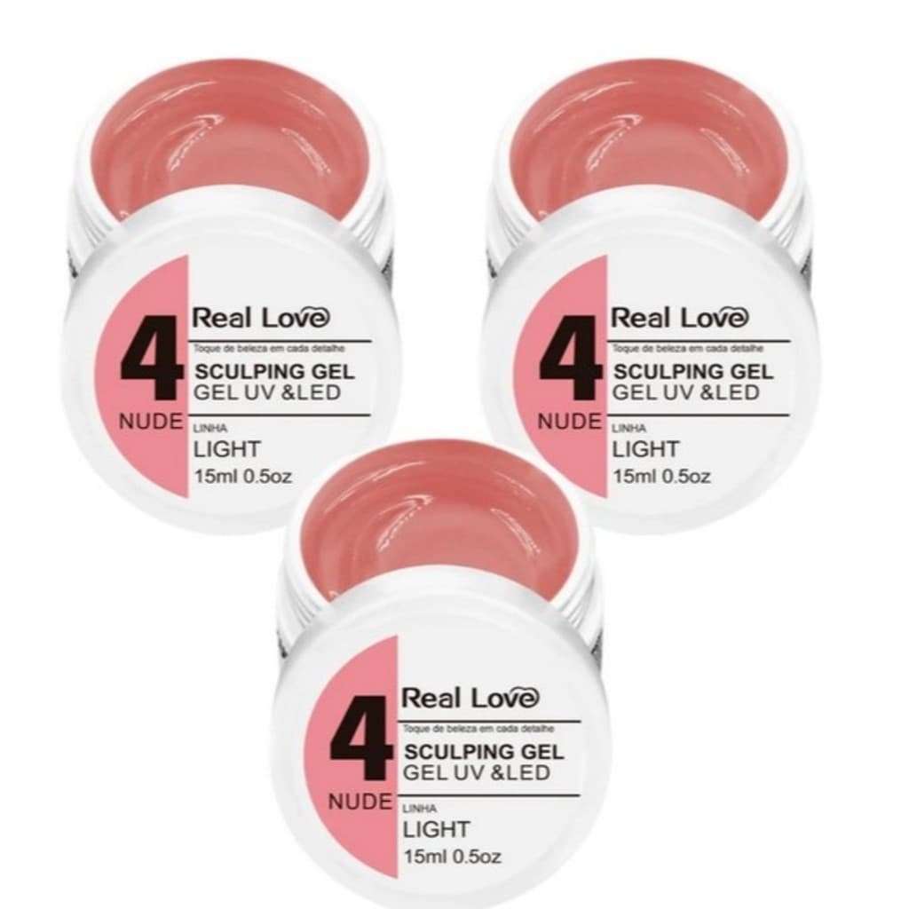 Kit com 3 UNIDADES Sculping Gel Real Love - 15 ML -M