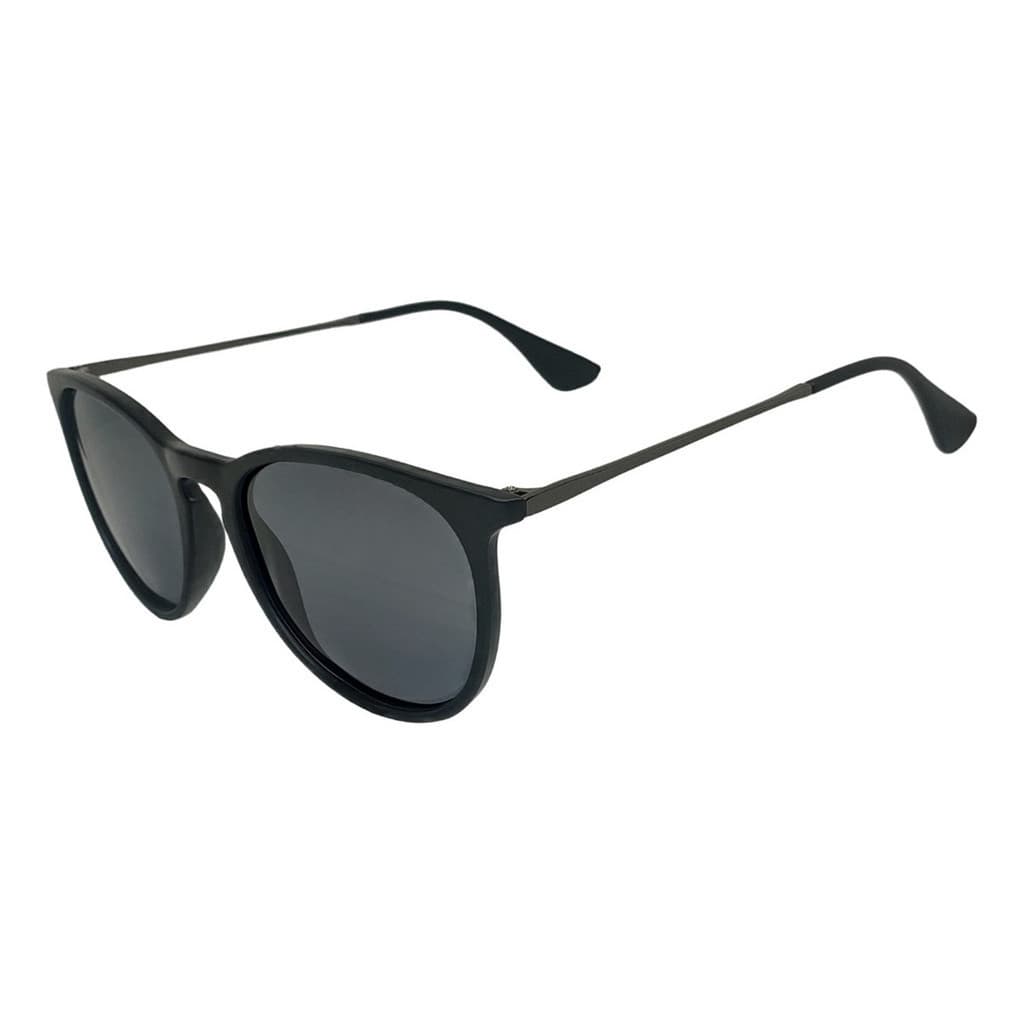 Óculos Sol Rêtro Feminino Masculino Redondo Vintage Preto