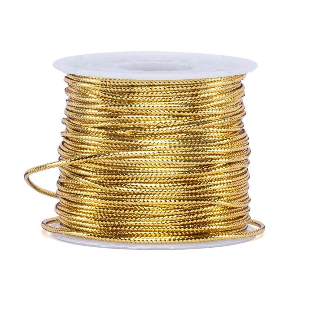 Cordao Metalizado Luli 1,5mm Rolo com 50 Metros
