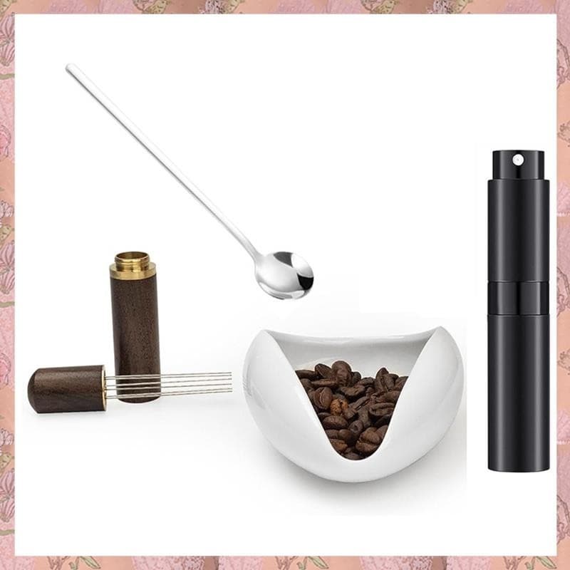 [B J R W] Xícara Dosadora De Grãos De Café E Conjunto De 4 Peças WDT Tool , Kit De Bandeja Cerâmica