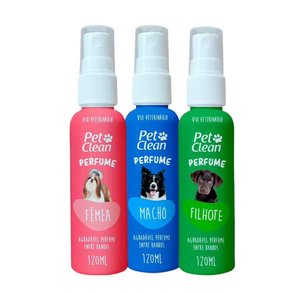 Perfumes Pet Clean 120 mL para Cães e Gatos