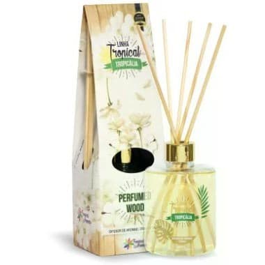 Difusor de Luxo Aromatizador Ambiente Wood Tropicália 350ml Tropical Aromas