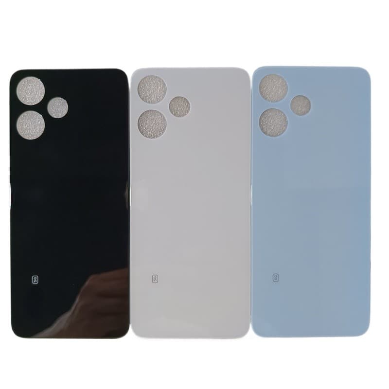 Para Xiaomi Redmi 12 5G Capa De Bateria De Vidro Porta Traseira Painel Habitação Caso Peças Reposição + Adesivo