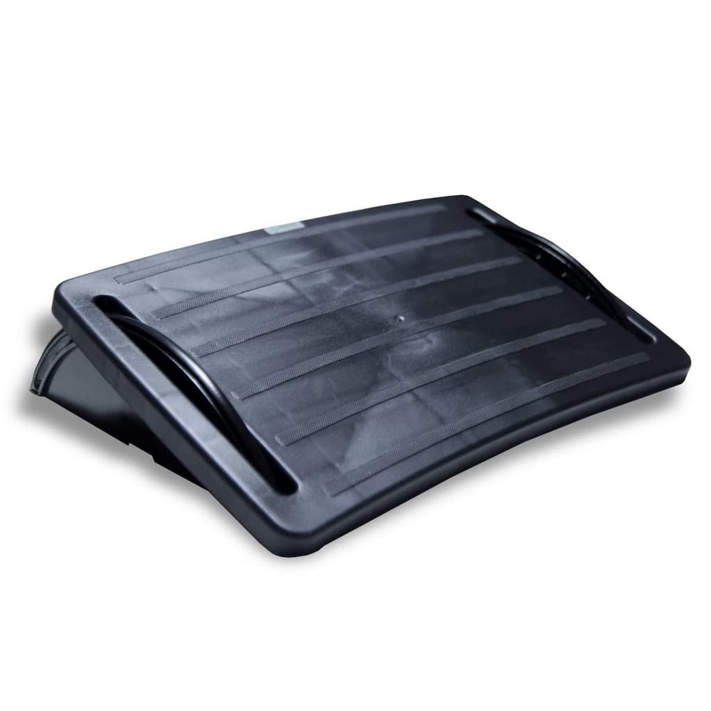Apoio De Pés Ergonômico Regulavel Nr-17 Preto Para Os Pés DESCANSA PÉ COMPLETO