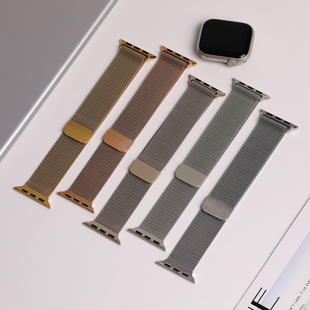 Pulseira Para Apple Watch 38mm 40mm 41mm 42mm 44mm 45mm 46mm 49mm Series 11 10 9 8 7 6 5 4 SE Ultra 3 2 Magnética Loop