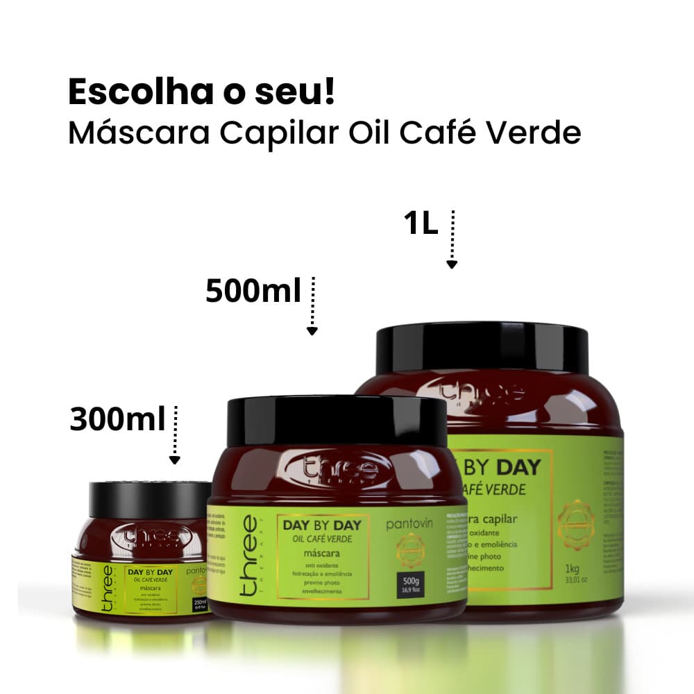 Máscara Pantovin Day By Day Oil Café Verde Three Therapy
