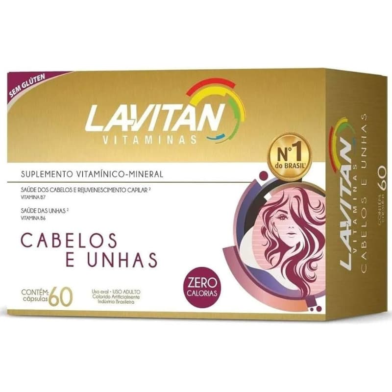 LAVITAN VIT CABELOS E UNHAS C/60 CAPSULAS