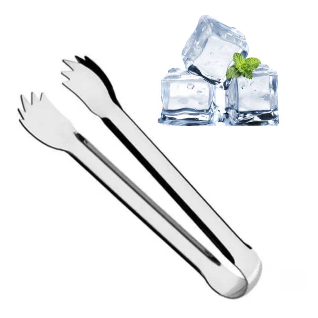 Pegador Kehome Multiuso 18 CM Gelo Petiscos Pinça Carne Aço Inox