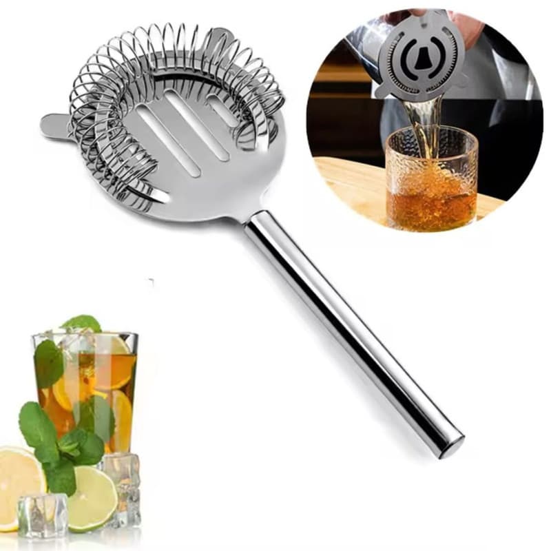 Coador Para Gelo Inox Bar  Coqueteleira Bartender Profissional Drink Bebida