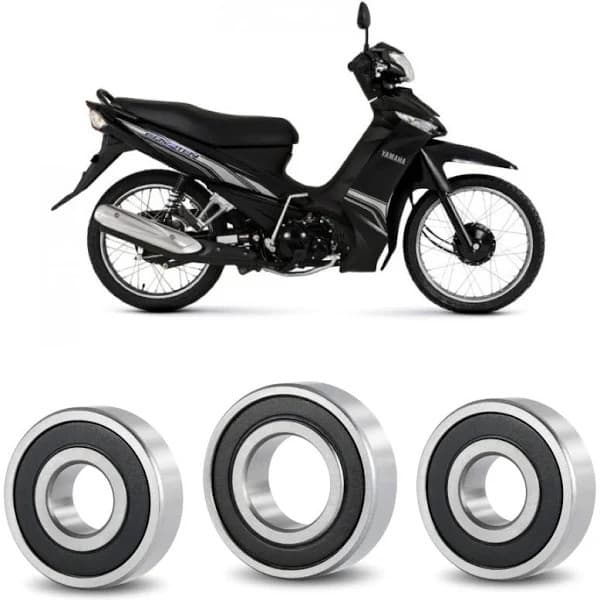 KIT ROLAMENTO RODA TRASEIRA YAMAHA CRYPTON 115 2010 EM DIANTE