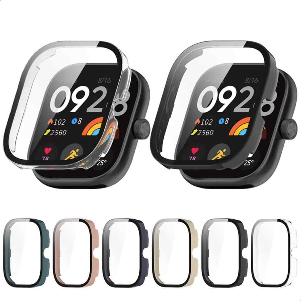 Capa Case Bumper 360 Para Xiaomi Redmi Watch 4 Com Protetor De Vidro