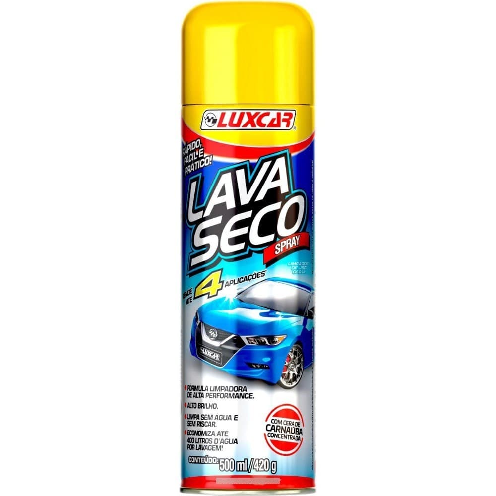 Lava Seco Spray Luxcar Economiza Ate 400 D ' Agua Sem Riscar