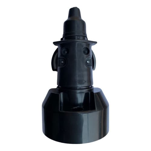 Kit Tomada 7 Polos Macho e Fêmea Preta para Carretinha, Reboque, Trailer – Conectores Elétricos Pretos
