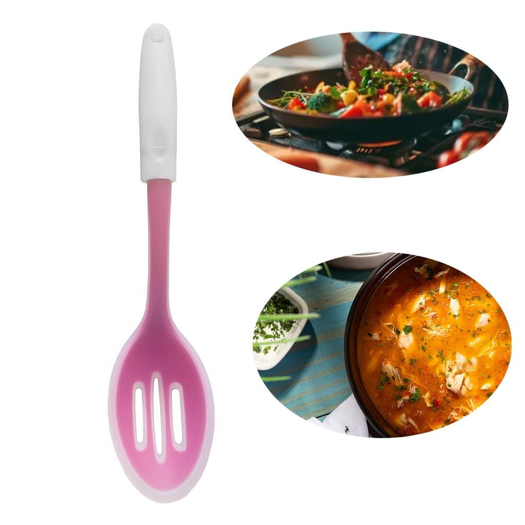 Colher De Silicone P Servir Arroz Sobremesa Não Risca Panela
