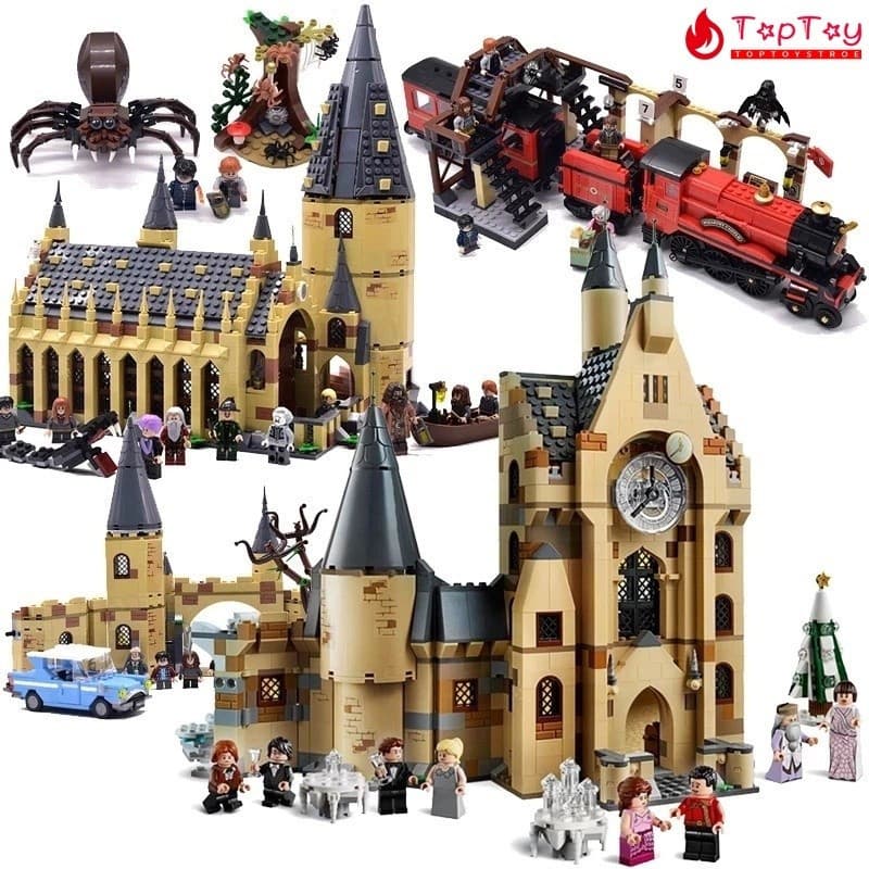1176pcs Blocos de Construção do Castelo de Hogwarts da Série H.P Brinquedos com Figuras Modelo para Crianças Presentes d