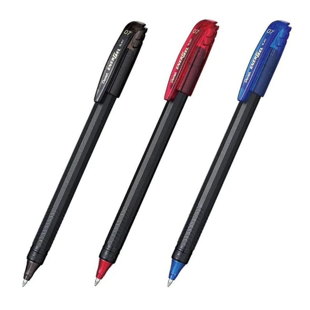 Kit 3 Caneta Gel EnerGel Makkuro PENTEL 0.7 mm