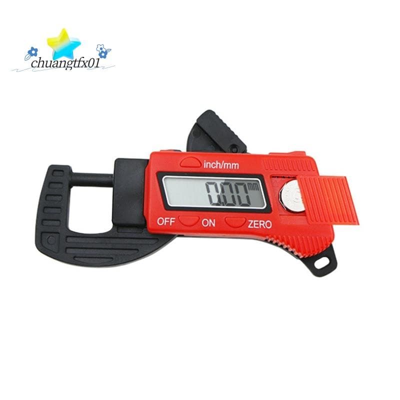 💕Medidor De Micrômetro De Pinça De Espessura Digital De Compostos De Fibra De Carbono De Plástico De 0-12.7 Mm