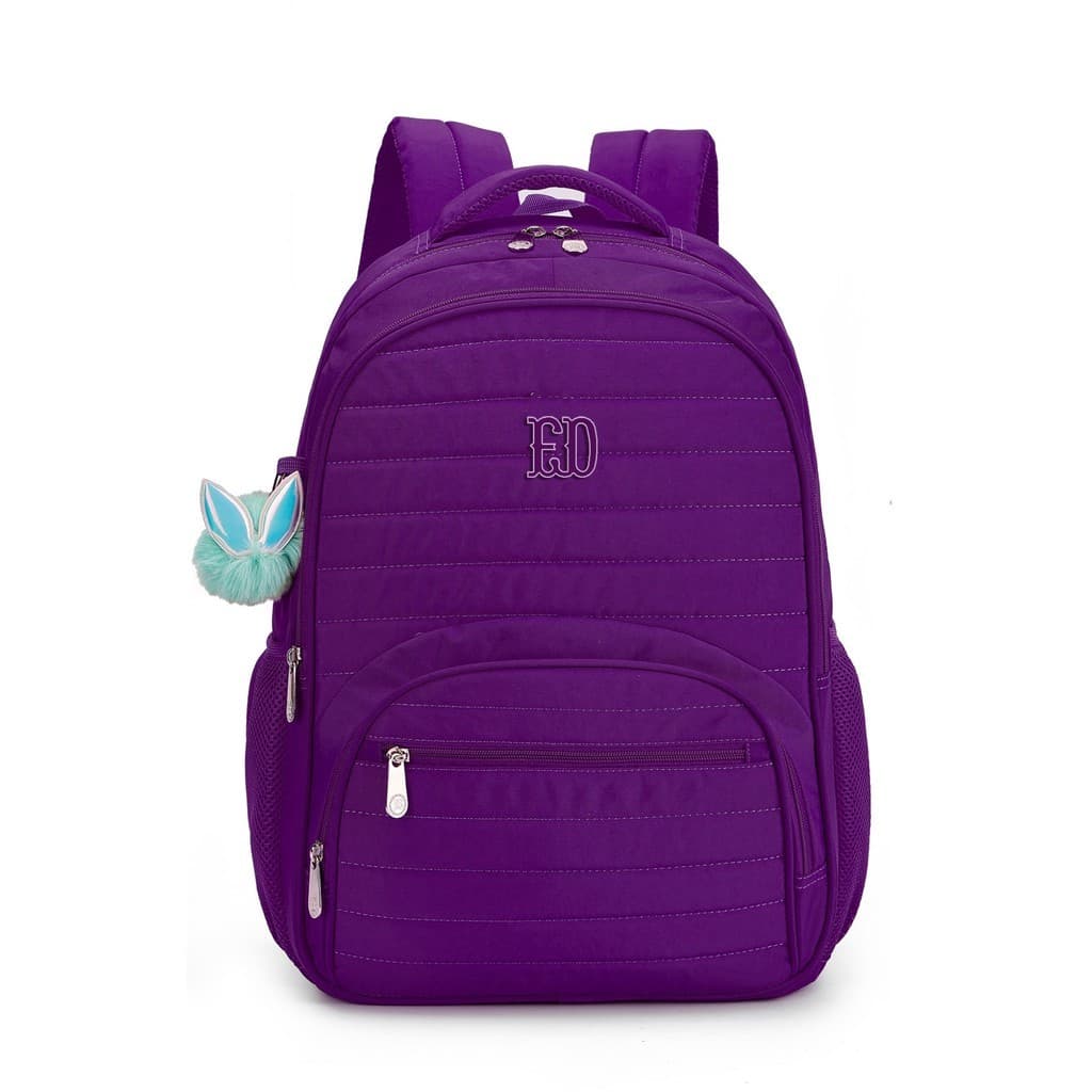 Mochila Feminina Escolar Universitária De Viagem Moda Casual Unissex Impermeavel Acompanha Um Chaveiro 2025