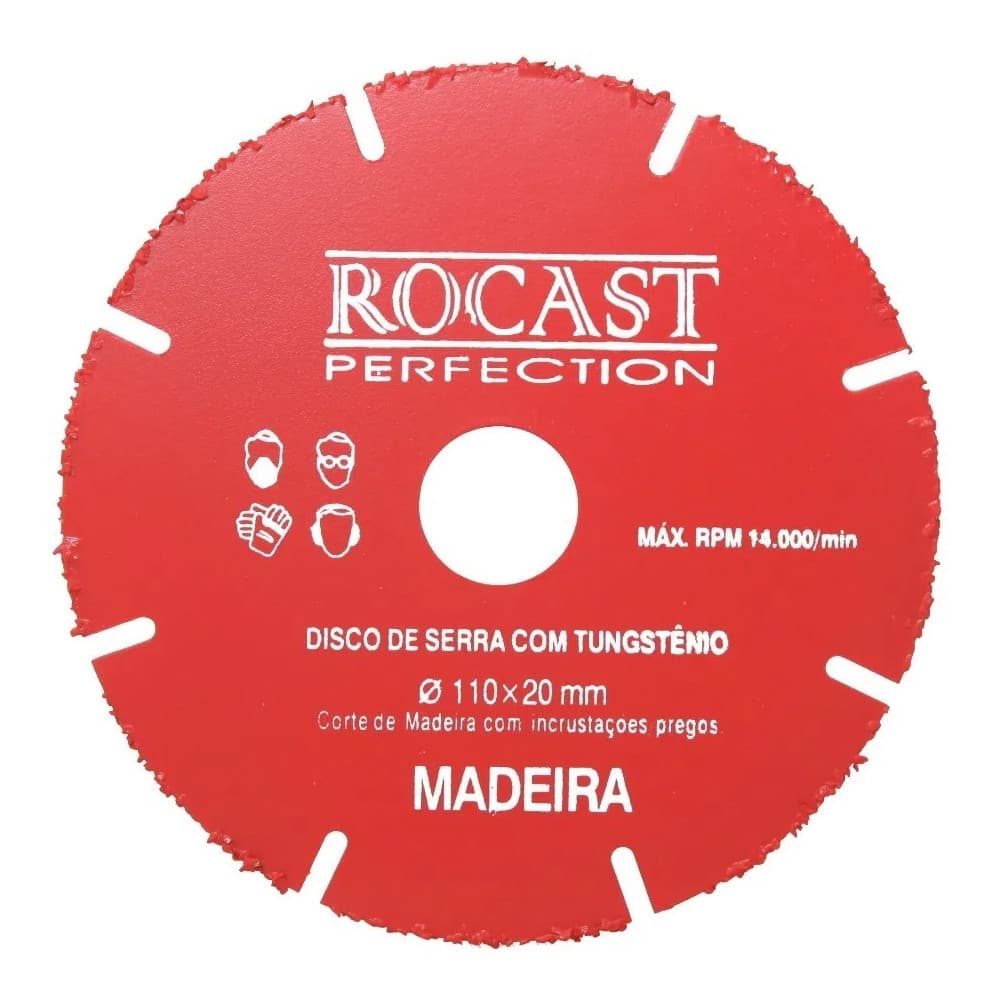 Disco de Serra Mármore com Tungstênio para Madeira 110X20mm