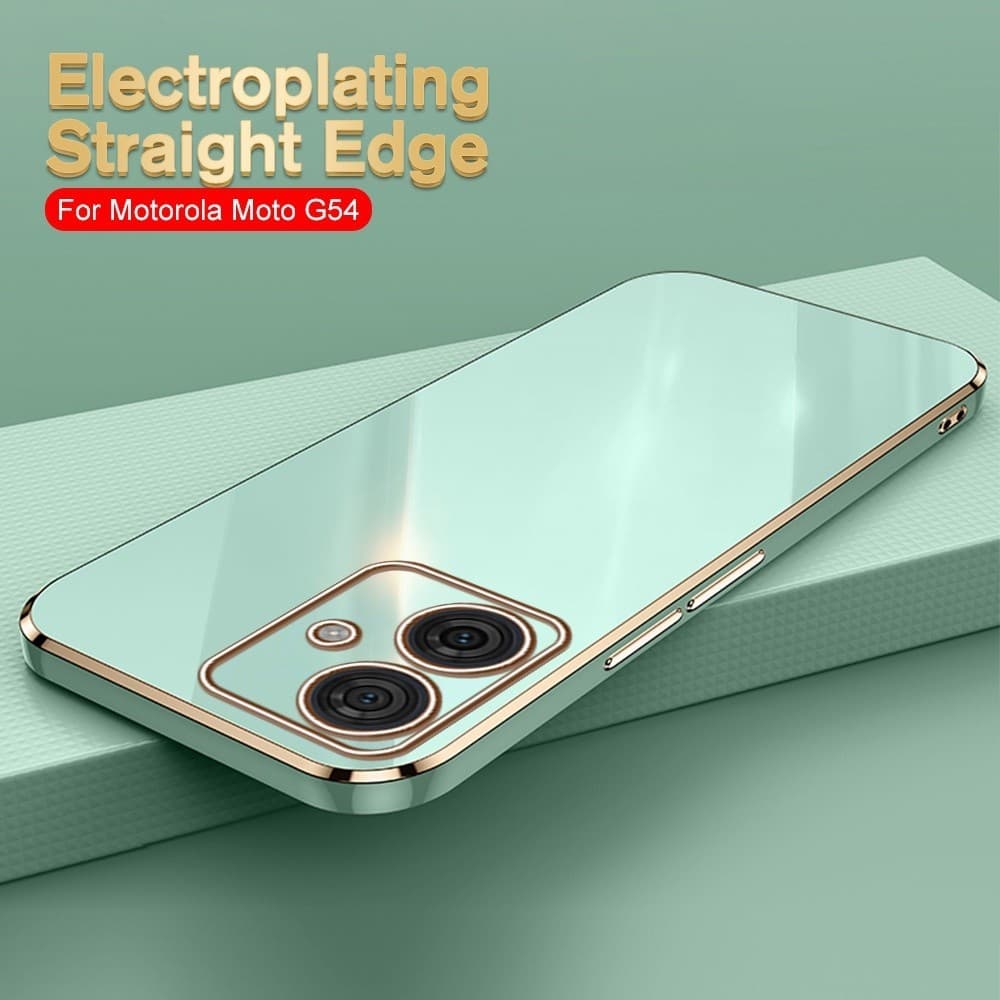 Caixa Para Telefone Motorola Edge 40/40 Neo Moto G54 G14 G84 E22 E22i E13 Capa Macia Bordas Retas À Prova De Choque Em Silicone