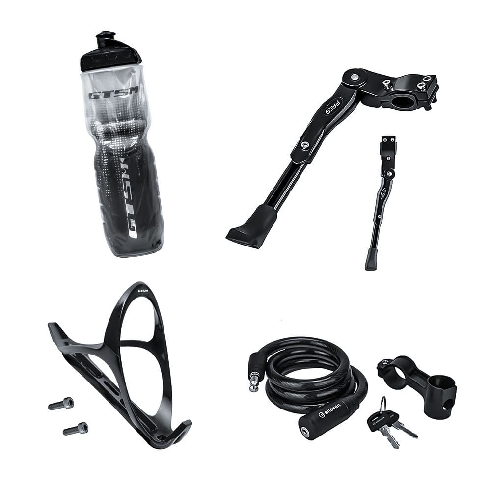 Kit Acessórios GTSM1 - Squeeze 710ml, Suporte, Descanso e Cadeado