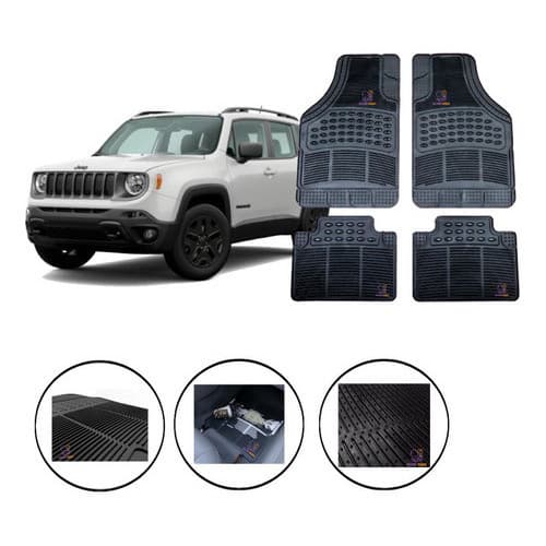 Jogo Tapete Carpete Borracha Jeep Renegade/compass Todos