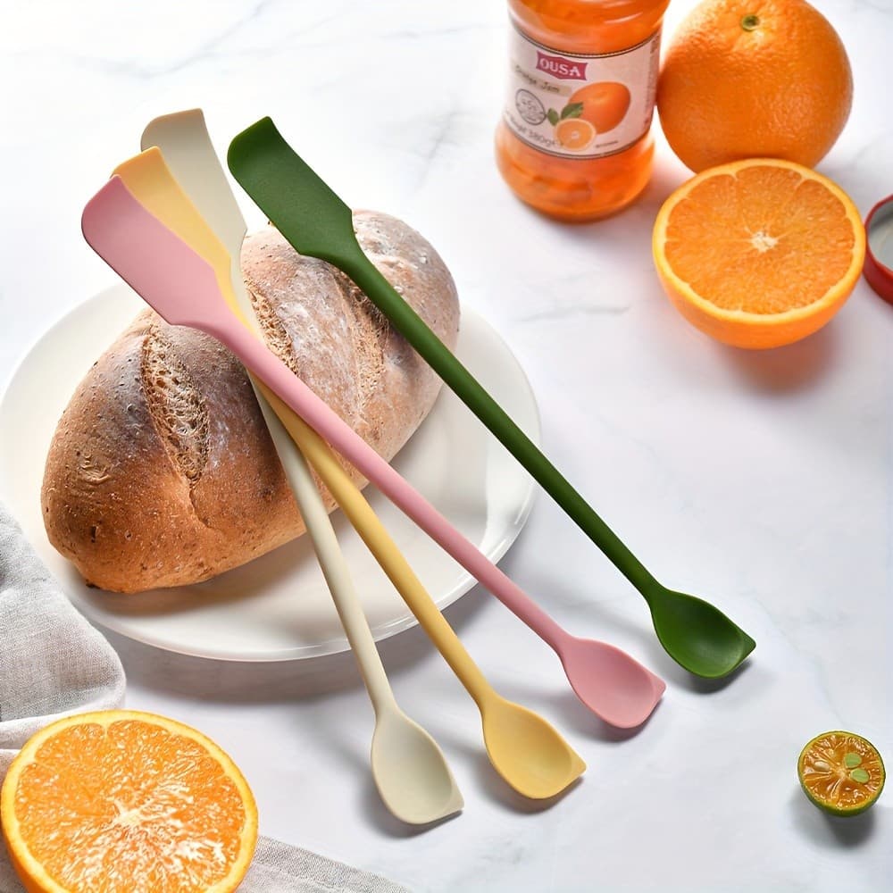 Utensílios de Cozinha para Confeitaria: Colher para Geleia, Espátula para Bolo, Espátula de Silicone, Espátula de Dupla