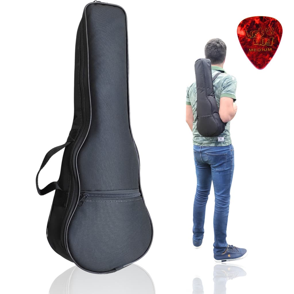 Capa Top Luxo Acolchoada para Ukulele Soprano Bag Estojo
