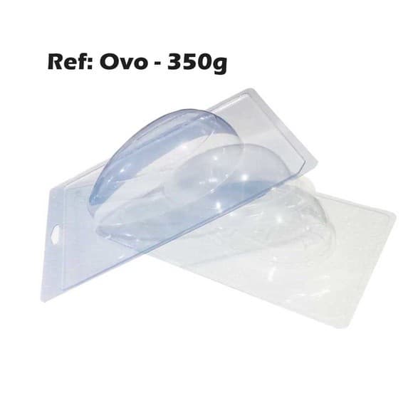 Forma com Silicone 3 partes para Chocolate Ovo de Páscoa 350 gramas - Forma para chocolate - Forma ovo de Páscoa