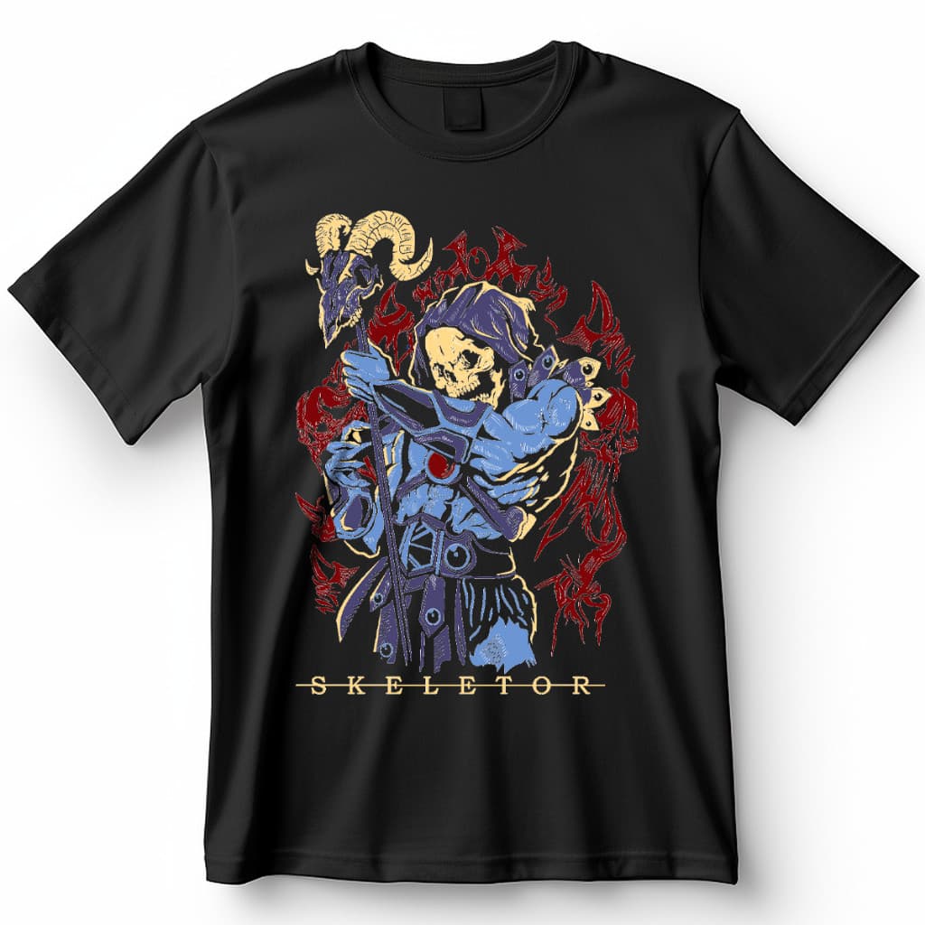 Camiseta Skeletor Vector Blusa Geek Camisa 100% Algodão top